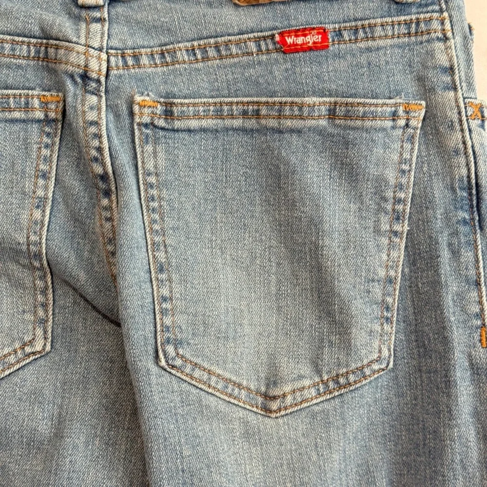 Wrangler Kids Jeans Light Wash‎ Straight Leg Adjustable Waist Size 14 Regular